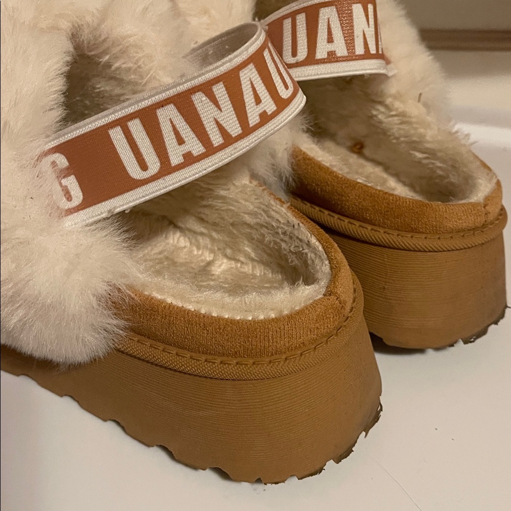 Faux shearling platform slipper - Picture 5 of 7